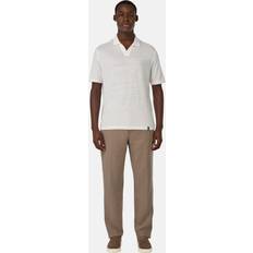 Linne Pikétröjor Boggi Milano T-shirt L Linne Stretch Linne Jersey - Vit