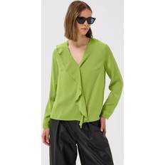 Auda Ruffle Detail Top Kelp Forest