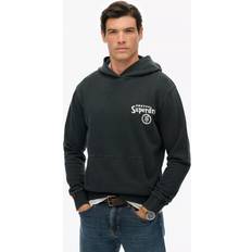 Superdry Unisex Tröjor Superdry Tokyo Narrative Casual Bomull Sweatshirt - Svart