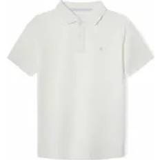 Hvid Polotrøjer Hackett London Polo Small Logo Casual Bomuld Korte Ærmer - Hvid