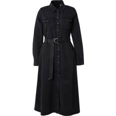 Levi's Women Dresses Levi's Long Sleeve Maxi Mini Scrape Dress - Black