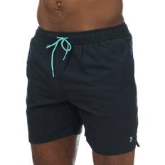 FARAH Herr Badkläder FARAH Mens Owen Plain Swim Shorts - Navy