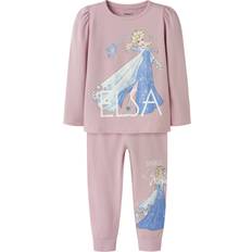 24-36M Pyjamasar Name It Pyjamas NMFAplisa Frozen 2-delad - Blå/Syrén/Vit