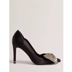 Ted Baker Heels & Pumps Ted Baker Criisti Diamante Embellished Bow Pointed Heels - Black