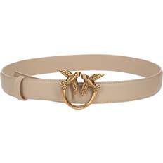 Beige - Women Belts Pinko Love Berry Belt Leather 100 cm - Beige
