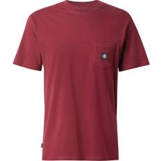 Icon Label Pocket T-shirt - Vinrød