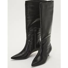 Blokhæl - Imiteret læder Høje støvler Only Knee High Boot Støvler - Sort