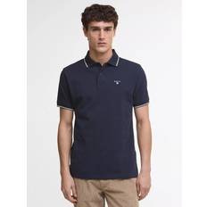 Barbour Tops Barbour Fielding Tipped Cotton Polo Shirt - Navy