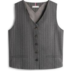 Tommy Hilfiger Västar Tommy Hilfiger Relaxed Fit Pinstripe Waistcoat - Mid Grey