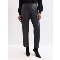 Phase Eight Trousers Phase Eight Kenzie Cigarette Faux Leather Trousers - Black