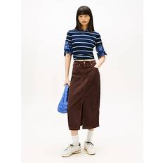 Tommy Hilfiger Bomull Kjolar Tommy Hilfiger Corduroy Logo Embroidery Midi Utility Skirt