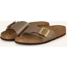 Birkenstock Syntetisk Badesandaler Birkenstock Behagelig Papir Tøffel Til Hjemmet - Brun