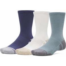 Under Armour Green Socks Under Armour Performance Tech Unisex 3-Pack Crew Socks - Jasper Blue/Summit White/Castlerock