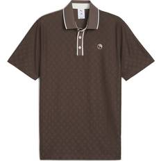 Ternede Polotrøjer Puma Arnold Palmer Tipped Jacquard Golf Polo - Flat Bronze