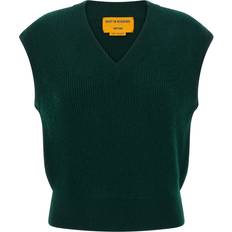 Cashmere Vests Guest In Residence Ribbed Cashmere Vest - Holly - Small