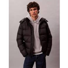 Hooded Padded Monogram Hooded Down Jacket - Black