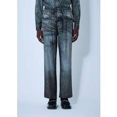 Diesel Men Trousers Diesel Pantalon Élastiqué Viscose Effet Denim - Noir