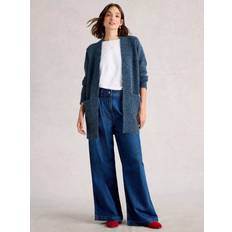 Blue Cardigans White Stuff Erin Long Line Cardigan - Blue