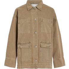 Vila Knappet Denimjakke Cowboyjakke - Brun
