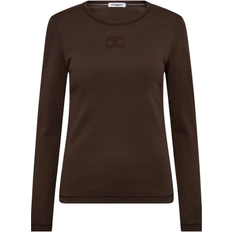 Cocouture Co'Couture Embroidery LS Tee - Dark Brown