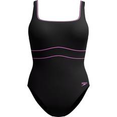 Speedo Clothing Speedo Shaping Contour Eclipse Swimsuit - Black Pink