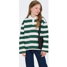 Drenge Polotrøjer Børnetøj Only Kogruby Life L S Boxy Polo Shirt - Grøn/Hvid