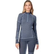 Kari Traa Half-Zip Merino Undertøj Smekker - Blå