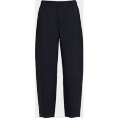 Wool Trousers & Shorts Marni Elastic Waistband Straight-Leg Trousers - Midnightb