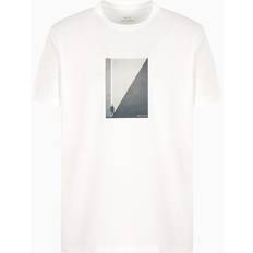 Armani Exchange Overdele Armani Exchange T-shirt Med Korte Ærmer - Hvidt Fotografi