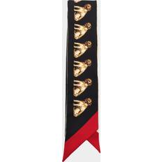 Silk - Women Accessories Valentino Garavani Petit Charles Silk Twill Scarf - Black/Beige/Butter Uni