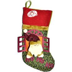 White Stockings Shatchi Christmas Santa Sack Sock Stocking