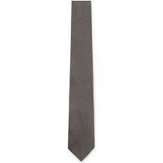 Beige - Men Ties BOSS Patterned Silk Tie Medium - Beige