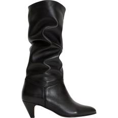 Støvler Anonymous Copenhagen Jasmina 50 Stiletto Soft Calf Suede Leather Støvler - Black