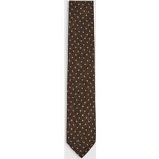 Brown Ties Reiss Pio Wool Blend Patterned Tie