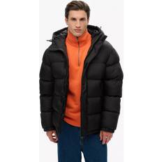 Superdry Jackets Superdry Hooded Puffer Jacket - Black
