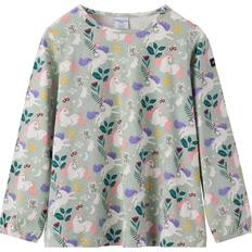 Polarn O. Pyret Børnetøj Polarn O. Pyret Organic Cotton Unicorn Print Top Long Sleeved - Green