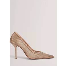 Ted Baker Heels & Pumps Ted Baker Criista Mesh Court High Stiletto Diamante Heels - Pink