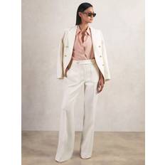 Flare - Herre Bukser Reiss Lily Twill Button-Tab Flared Trousers With Wool