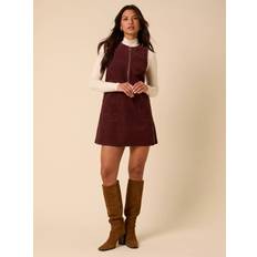 Homerton Corduroy Pinafore Dress - Brown