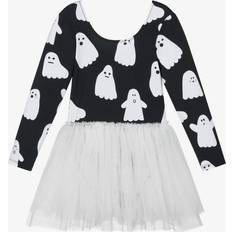 Polyamide Dresses Stella McCartney Kids Ghosts Printed Dress - Black/White