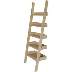 B&Q Shelves B&Q Carnon Oak Effect Freestanding 5 Bookcase 1700mm W 600mm Book Shelf
