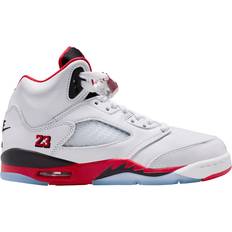 Nike Air Jordan 5 Retro GS - White/Black/Fire Red
