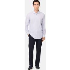 B Tech Slim Fit Stretch Nylon Skjorta - Blå/Pastellblå