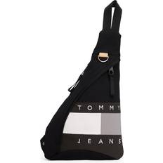 Colour-Blocked Crossbody Sling Bag - Black