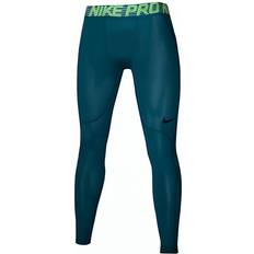 Nike Green Leggings Nike Solid Letter Logo Print Training Leggings - Green