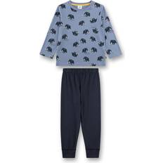 Ensfarvet Pyjamasser Sanetta Pyjama 1/1 Kid's - Blå/Grå