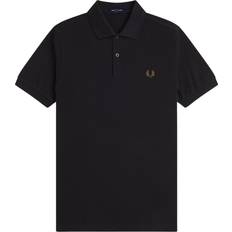 Fred Perry Pikétröjor Fred Perry M6000 Enfärgad Polotröja Kort Ärm - Svart