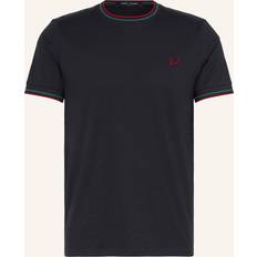 Fred Perry Breathable T-shirts Fred Perry Twin Tipped T Shirt Short Sleeved - Navy