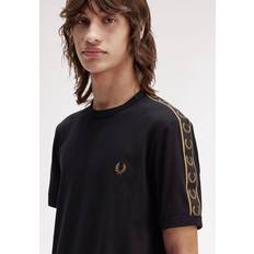 Fred Perry Breathable T-shirts Fred Perry Contrast Tape Ringer T-shirt - Black
