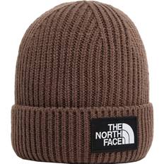 The North Face Brown Accessories The North Face Logo Box Cuffed Beanie - Smokey Brown